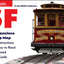 San Francisco Pop-Up Map by VanDam - Laminated pop-up map of San Francisco, CA and the Bay AREA with all attractions, museums, sights, hotels, ferries, & BART, MUNI TRANSIT map