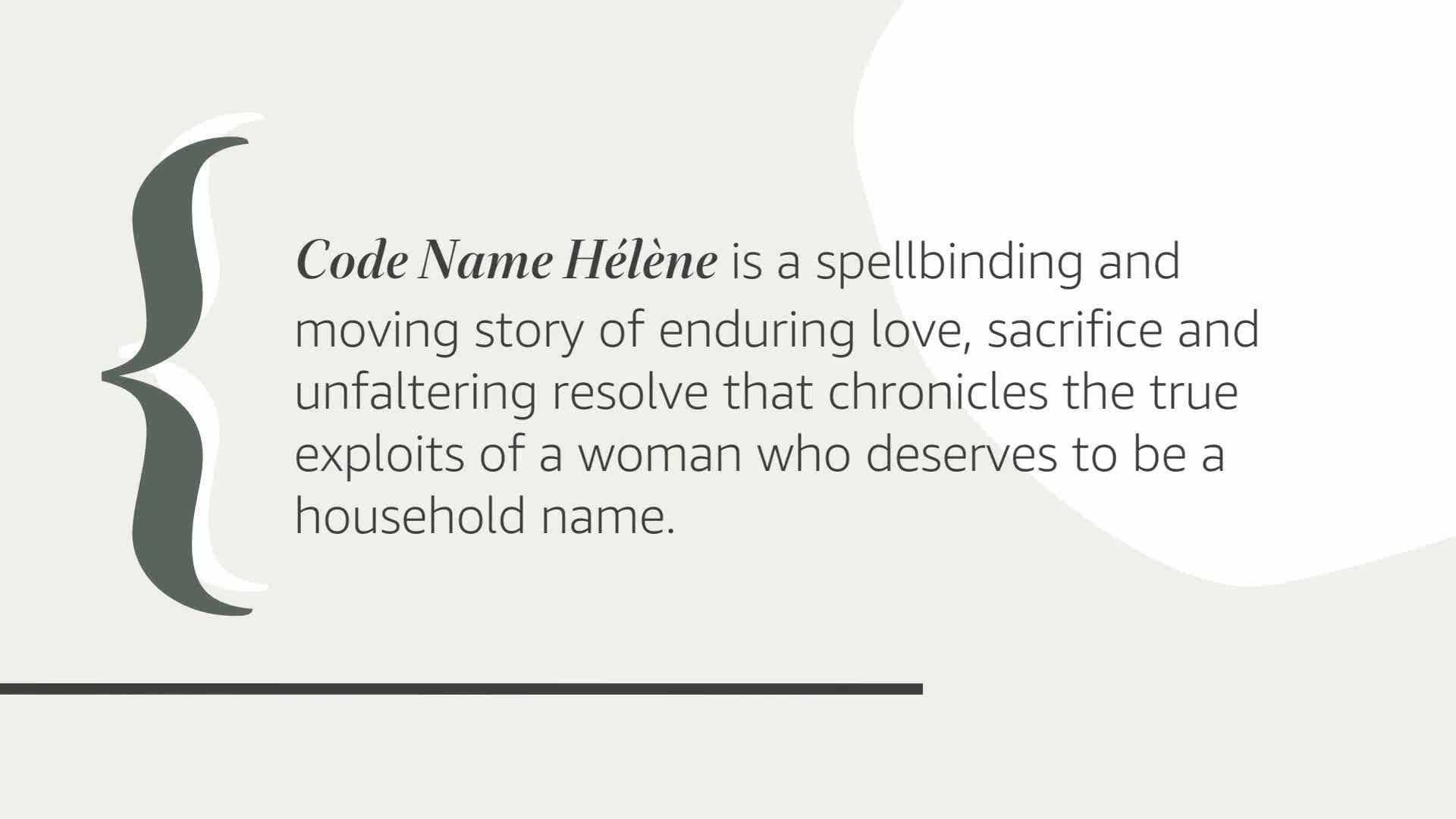 Code Name Hélne: A Novel