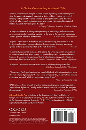 Showcasing the Great Experiment: Cultural Diplomacy and Western Visitors to the Soviet Union, 1921-1941