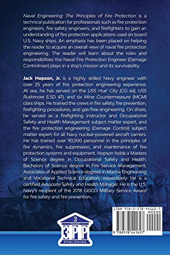 Naval Engineering: The Principles of Fire Protection — back cover