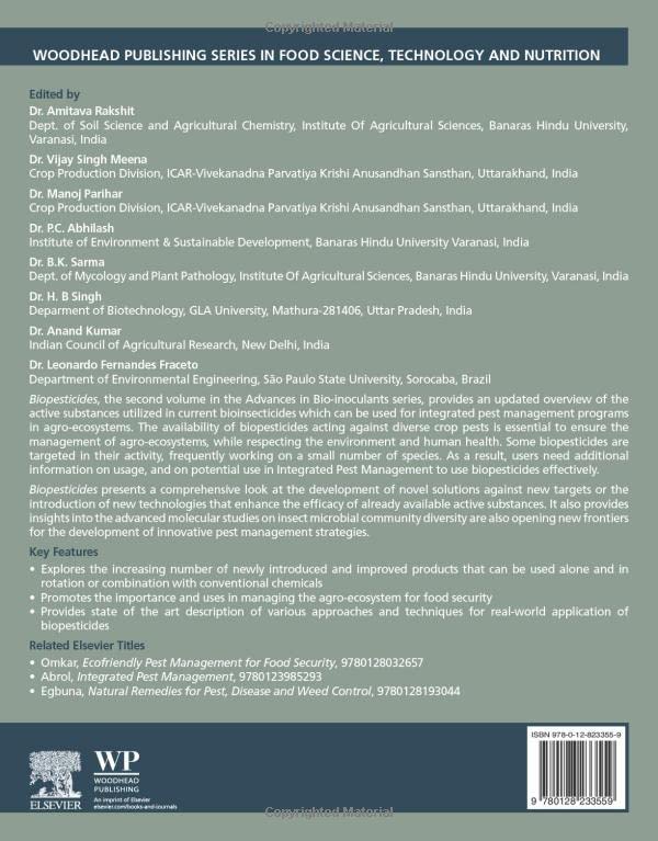 Biopesticides: Volume 2: Advances in Bio-inoculants (Woodhead Publishing Series in Food Science, Technology and Nutrition)