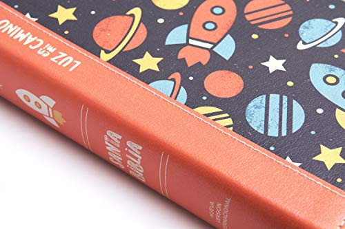 NVI Biblia Luz en mi camino cohetes, multicolor smil piel (Spanish Edition)