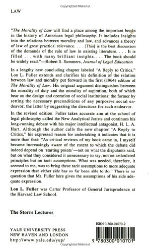 The Morality of Law (The Storrs Lectures Series) by Fuller,