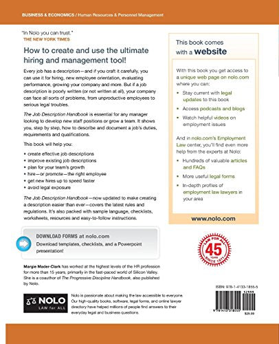 Job Description Handbook, The