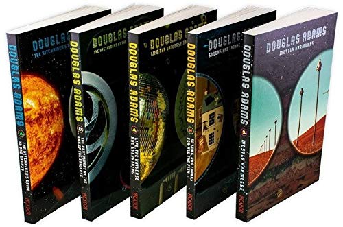 Hitchhiker's Guide to the Galaxy Trilogy Collection 5 Books Set by Douglas Adams