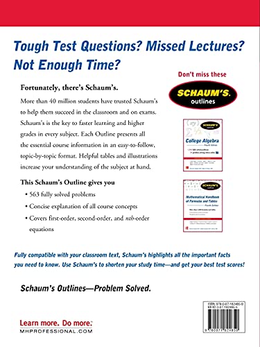 Schaum's Outline of Differential Equations, 4th Edition (Schaum's Outlines)