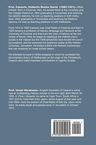 The Documentary Hypothesis: and the Composition of the Pentateuch Eight Lectures