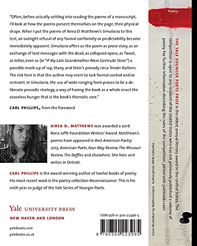 Simulacra (Volume 111) (Yale Series of Younger Poets)