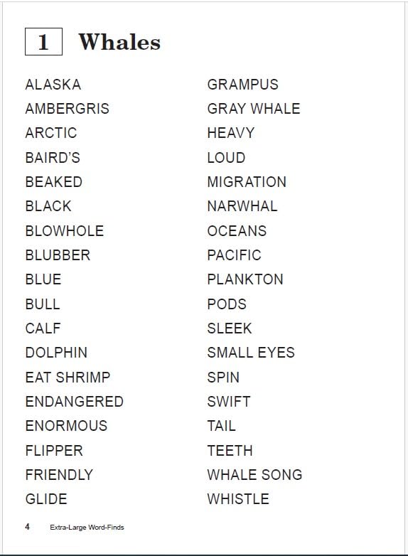 Word-Finds Extra Large Print Word Search Puzzle Book