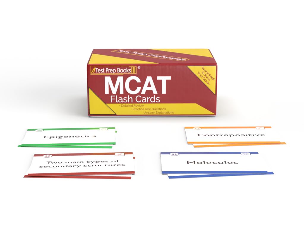 MCAT Prep Study Cards 2025-2026: MCAT Test Prep Review and Practice Questions [Full Color Cards]