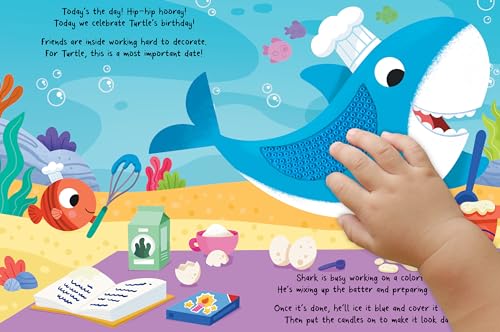 Little Hippo Books Happy Birthday Turtle I Ocean Children's Books Ages 1-3  Touch and Feel Books for Toddlers 1-3 & Baby Books  Best Kids Books and ... Sensory Board Books for Baby & Toddler Time)
