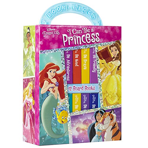 Disney Princess - I Can Be Princess My First Library Board Book Block 12-Book Set - PI Kids