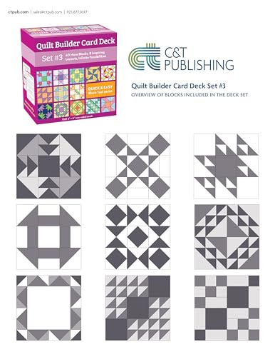 Quilt Builder Card Deck Set #3: 40 More Blocks, 8 Inspiring Layouts, Infinite Possibilities