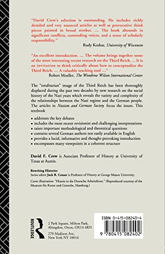 Nazism and German Society, 1933-1945 (Rewriting Histories)