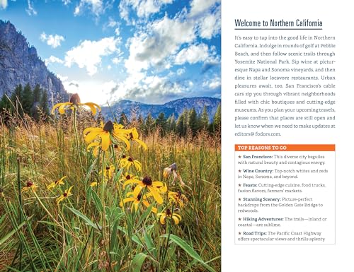 Fodor's Northern California: With Napa & Sonoma, Yosemite, San Francisco, Lake Tahoe & The Best Road Trips (Full-color Travel Guide)