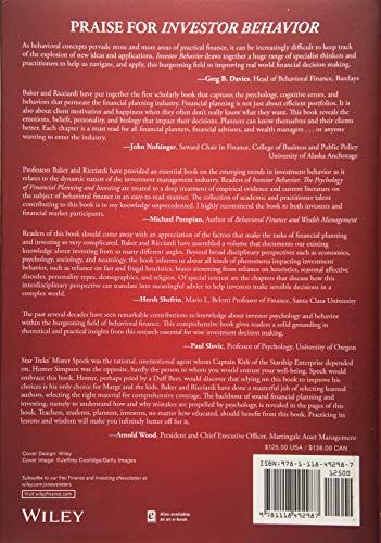 Investor Behavior: The Psychology of Financial Planning and Investing