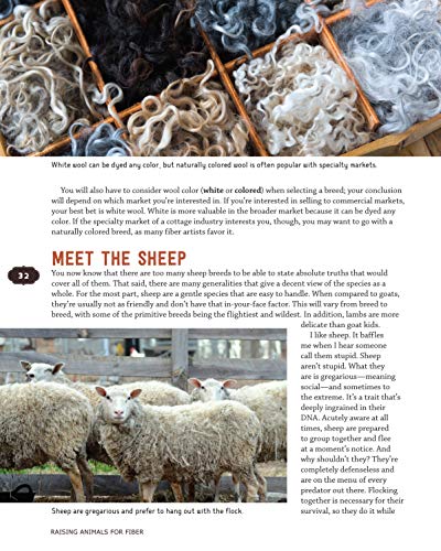 Raising Animals for Fiber: Producing Wool from Sheep, Goats, Alpacas, and Rabbits in Your Backyard (CompanionHouse Books) Livestock Health, Grooming, Housing, Breeding, & Shearing, from Angora to Suri