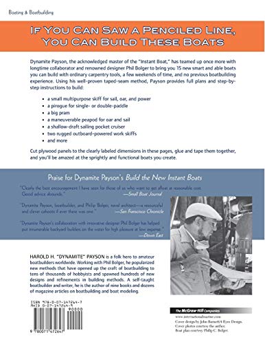Instant Boatbuilding with Dynamite Payson: 15 Instant Boats for Power, Sail, Oar, and Paddle