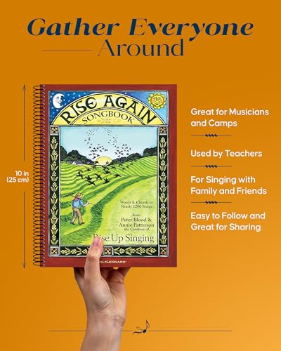 Rise Again Songbook: Words & Chords to Nearly 1200 Songs 7-1/2x10 Spiral-Bound - Sing Along Book with Traditional Folk Music, Popular Songs, Campfire Songs