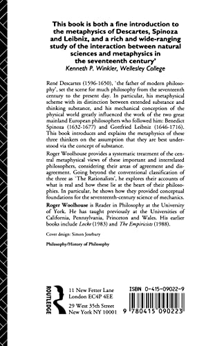 Descartes, Spinoza, Leibniz: The Concept of Substance in Seventeenth Century Metaphysics