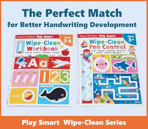 Play Smart Wipe-Clean Workbook: Ages 2-4: Tracing, Letters, Numbers, Shapes