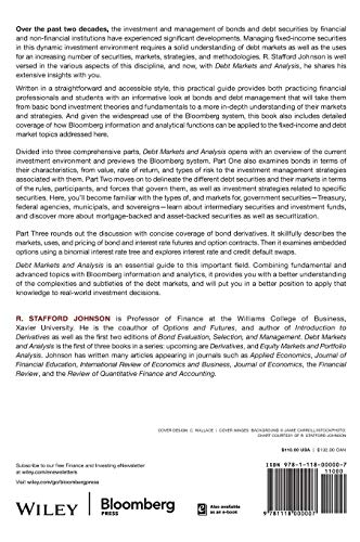 Debt Markets and Analysis, + Website