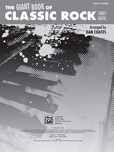 The Giant Book of Classic Rock Sheet Music: Easy Piano