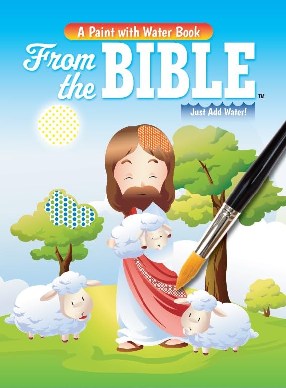 From the Holy Bible Paint with Water Children's Spiritual Coloring Activity Book
