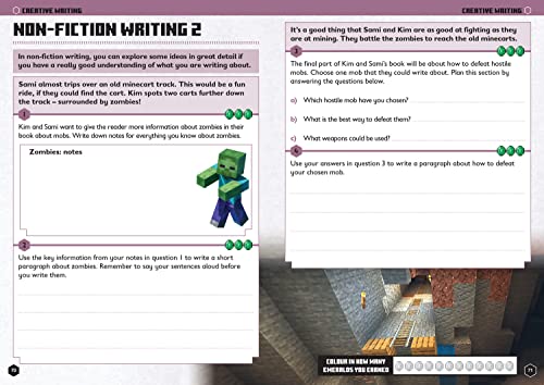 Minecraft English Ages 7-8: Official Workbook (Minecraft Education)