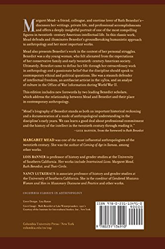 Ruth Benedict: A Humanist in Anthropology (Columbia Classics in Anthropology)