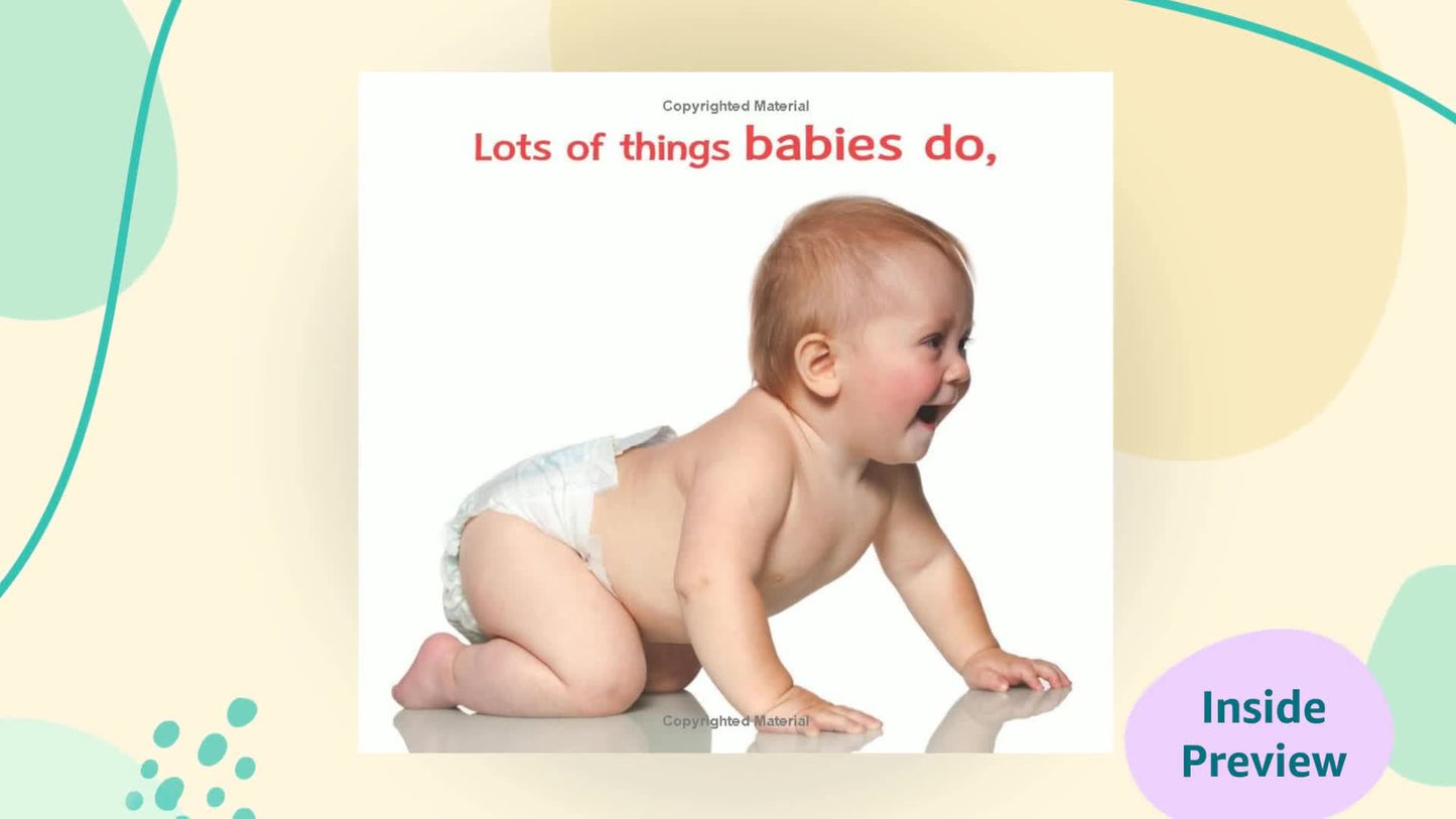 The Babies and Doggies Book: A Photographic Exploration of Similar Actions and Friendship