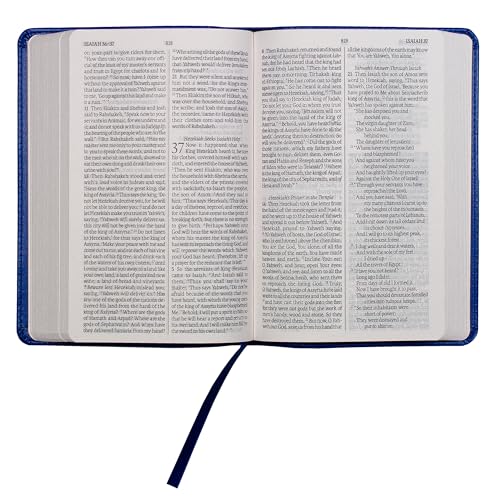 Legacy Standard Bible, Compact Edition - Paste-Down Blue Logo Faux Leather (LSB)