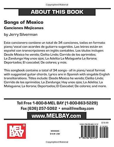 Songs of Mexico (Spanish Edition)
