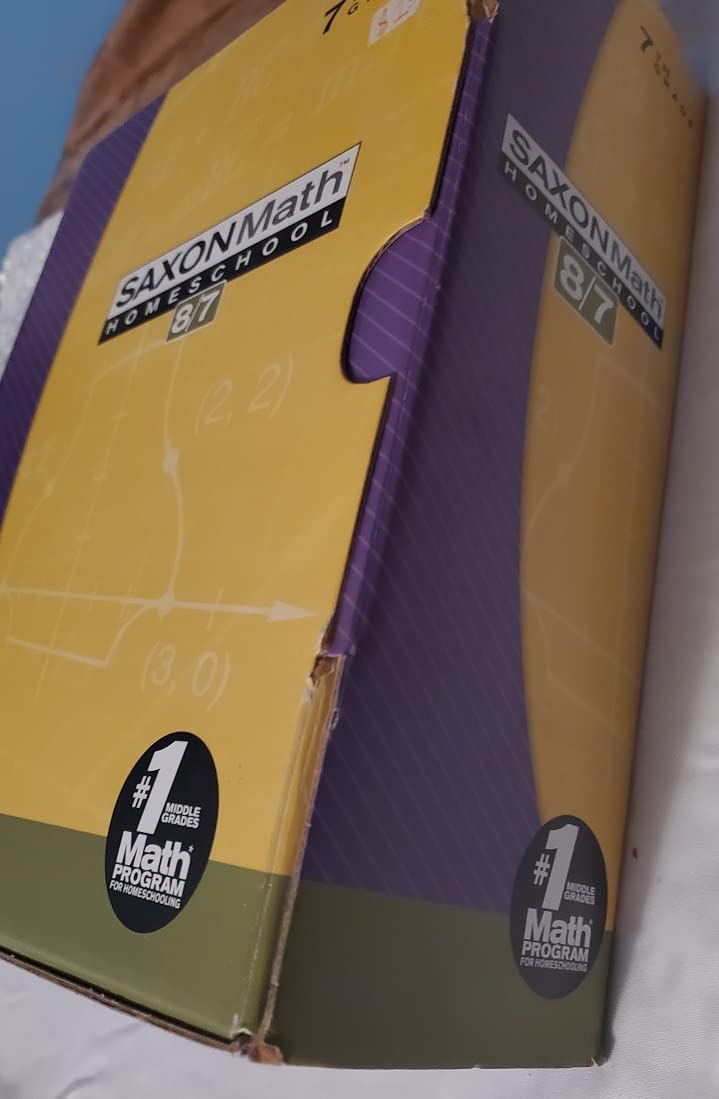 Saxon Math 8/7 with Prealgebra (Kit: Text, Test/Worksheets, Solutions Manual) — back cover