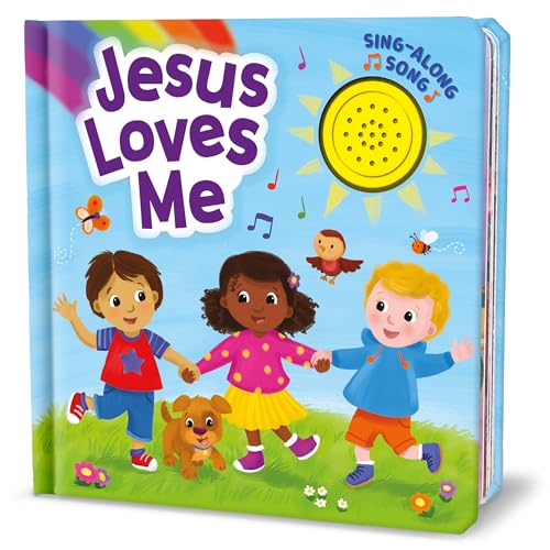 Jesus Loves Me and Other Bible Songs - Sing Along to the Song - Perfect for Infants and Toddlers, Ages 1 and Up - 1-Button Board Book with Sound