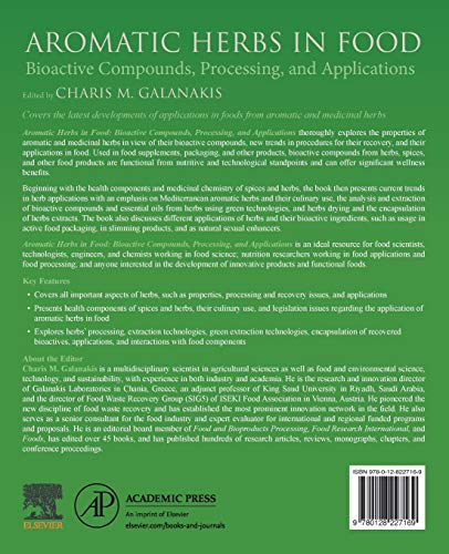 Aromatic Herbs in Food: Bioactive Compounds, Processing, and Applications