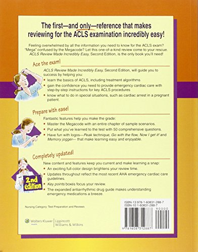 ACLS Review Made Incredibly Easy! (Made Incredibly Easy Series (LWW))