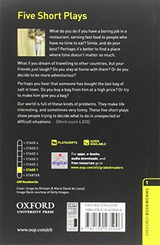 Oxford Bookworms Playscripts: Five Short Plays: Level 1: 400-Word Vocabulary (Oxford Bookworms Library: Stage 1)