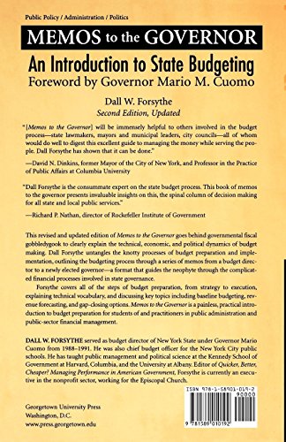 Memos to the Governor, Second Edition, Updated: Memos to the Governor: An Introduction to State Budgeting