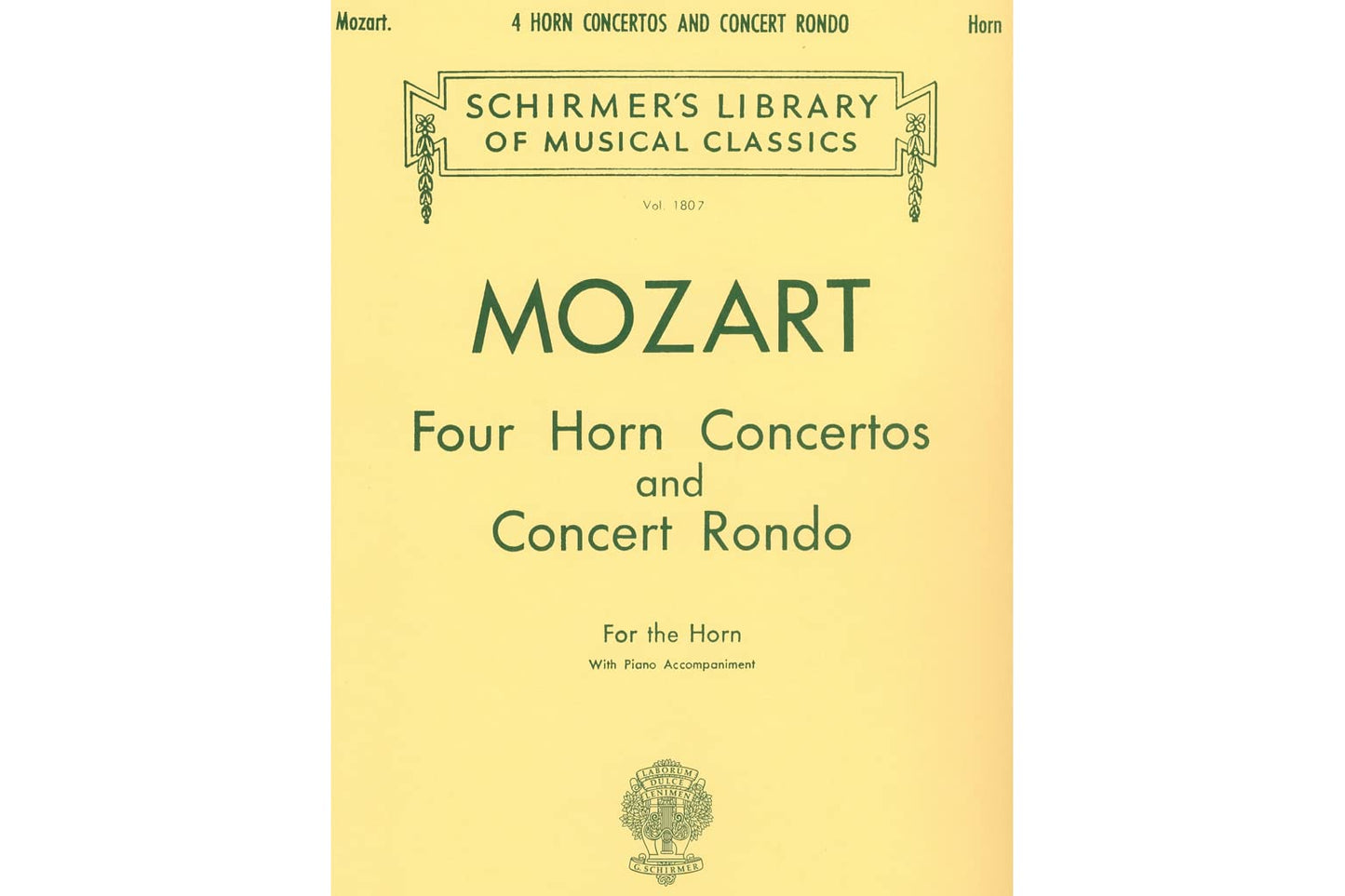 Four Horn Concertos and Concert Rondo by Wolfgang Amadeus Mo