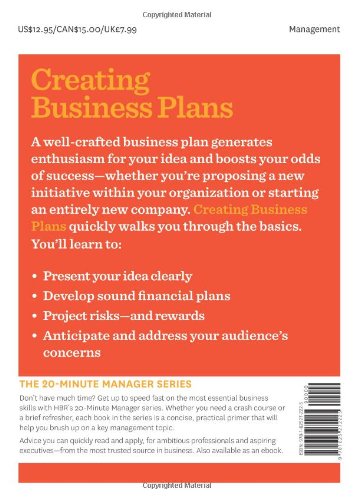 Creating Business Plans (HBR 20-Minute Manager Series)