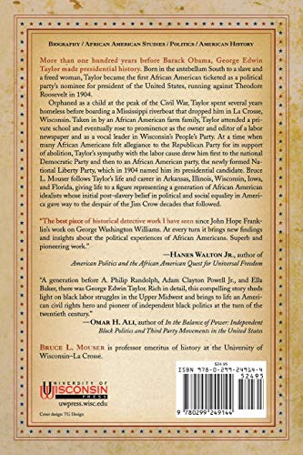 For Labor, Race, and Liberty: George Edwin Taylor, His Historic Run for the White House, and the Making of Independent Black Politics