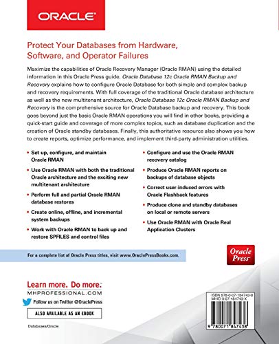 Oracle Database 12c Oracle RMAN Backup and Recovery