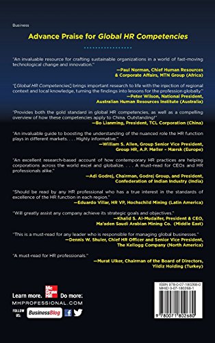 Global HR Competencies: Mastering Competitive Value from the Outside-In