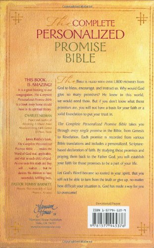 The Complete Personalized Promise Bible: Every Promise in the Bible from Genesis to Revelation, Written Just for You