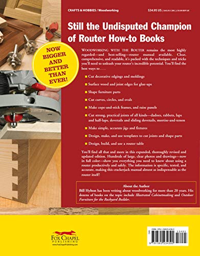 Woodworking with the Router, Revised and Updated: Professional Router Techniques and Jigs Any Woodworker Can Use (Fox Chapel Publishing) Comprehensive, Beginner-Friendly Guide (American Woodworker)