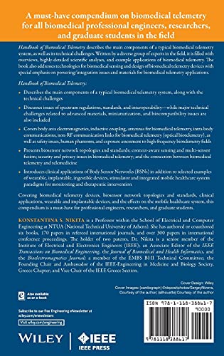Handbook of Biomedical Telemetry (IEEE Press Series on Biomedical Engineering)