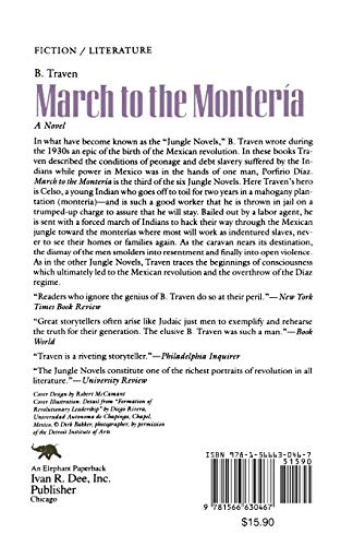 March to the Monteria (Jungle Novels) — back cover