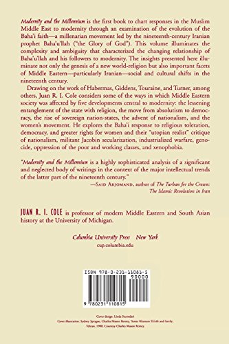 Modernity and the Millennium — back cover