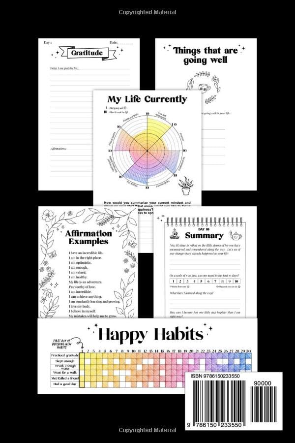 Gratitude Journal: Daily Positivity Diary with Creative Prompts & Affirmations for Women